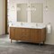James Martin Vanities Laurent 72" Dbl Vanity, Honey Oak w/ Sgl Hole 3 CM White Zeus Silestone Top and Matching Backsplash 545-V72-HNO-1WZ - alternate 9