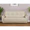 Homeroots 86" Beige Faux Leather Sofa With Black Legs 329507 - alternate 7