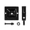 Nuvo Iron Legacy Collection Wall Brackets, Powder Coated Black, Used for mount a 2x2 to a wall, 2PK WMBRTXB - alternate 8