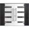 Vdomdoors Front Exterior Prehung Aluminum Double Doors Ronex0131 Black Enamel Mirrored Clear Glass 2 RONEX0131DEXD-BLK-W14+72+14xH96-LH-I - alternate 1