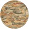 Homeroots 8' Copper And Orange Round Abstract Washable Indoor Outdoor Area Rug 609234 - alternate 8