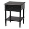 Baxton Studio Braith Farmhouse Black Spindle Wood Queen Size 4-Piece Bedroom Set 258-14204-14248-14246-14208-ZORO - alternate 6