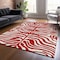 Homeroots 9' X 12' Red And Ivory Animal Print Washable Indoor Outdoor Area Rug 600652 - alternate 8