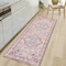 World Rug Gallery Traditional Medallion Cushioned Anti Fatigue Standing Kitchen Mat 18 ft x 47 ft Beige WR11BEIGE18X47 - alternate 1