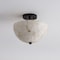 Jonathan Y Celine 11.88" 2-Light Modern Contemporary Alabaster/Iron Inverted Dome LED Semi Flush Mount, White Ma JYL1205B - alternate 8