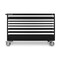 Tekton Rolling Tool Cabinet, 7 Drawer, Black, Steel, 60 in W x 27 in D x 41-1/2 in H OCL63100LWT - alternate 11