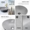 Vigo Ravenna Gothic Gray Concreto Stone 16 in. L x 16 in. W x 5 in. H Round Vessel Bathroom Sink VG04066 - alternate 7