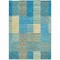 Homeroots 5' X 8' Teal Blue Orange And Sky Blue Striped Washable Indoor Outdoor Area Rug 613176 - alternate 8