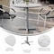 Flash Furniture 31.25" Round Outdoor Tabletop, White Faux Marble, Seamless Surface Technology, 22x22 Silver X Base ST-RD31-WHMAR-T2222S-GG - alternate 10