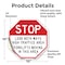 Signmission Stop Look Both Ways High Traffic Ar, 10 Inch X 10 Inch, Vinyl Decal OC-D-10-260 - alternate 4