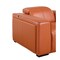 Homeroots 130" Camel Top Grain Leather Reclining Metal USB Sofa 720395 - alternate 9