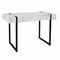 Homeroots 45" White and Black Writing Desk 402055 - alternate 6
