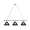 Holland Bar Stool Co North Florida 3 Shade Billiard Light, Brass Fixture BL3BRNorFla - alternate 1