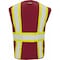 Ironwear Two-Tone Hi-Vis Safety Vest M Class 2 H Back, , Zipper 6 Pockets 1287-RZ-RD-MD - alternate 3