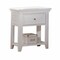 Homeroots 27" White One Drawer Nightstand 376965 - alternate 4