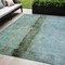 Homeroots 5' X 8' Blue And Gold Abstract Washable Indoor Outdoor Area Rug 578011 - alternate 1