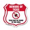 Signmission Beware Of Ticks Shield Sign Ticks May Be, 12 inch X 12 inch, Aluminum Metal Sign, 2PK SHI-A-2PACK-12-362 - alternate 1