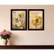 Homeroots Set Of Two Flowers and Butterflies 3 Black Framed Print Wall Art, 2PK 407180 - alternate 3