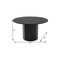 Homeroots 52" Black Solid Wood Pedestal Base Round Top Dining Table 721050 - alternate 6