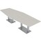 Skutchi Designs Hexagon Conference Table With Power Unit, 48 in W, 120 in L, Ivory HAR-HEX.IR-48X120-DOU-K458-NA - alternate 9