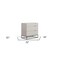 Homeroots 32" Grey Manufactured Wood Three Drawer Chest 473090 - alternate 4