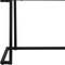 Homeroots 42" White and Black Wood and Metal Sled Computer Desk 489889 - alternate 10