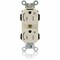Leviton Straight Blade Receptacle, 5-15R, 15 A, 125V AC, Self-Grounded MT562-2ST - alternate 1