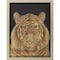 Homeroots Wild Tiger Portrait Gold Framed Print Wall Art 526937 - alternate 1