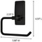 Command Bath Matte Black Adhesive Toilet Paper Holder 2 Strips BATH53-MB-ESF - alternate 7