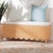 Bali & Pari Teresa Bohemian Light Honey Scalloped Rattan Ottoman Bench 256-14080-ZORO - alternate 7