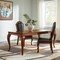 Homeroots Set of Two Black and Redwood Upholstered Faux Leather And Solid Wood Dining Side Chairs, 2PK 573410 - alternate 5
