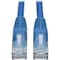 Tripp Lite Cat6 Cable, Snagless, Molded, M/M, Blue, 12ft N201-012-BL - alternate 1