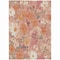 Homeroots 3' X 5' Blush Pink And Orange Floral Washable Indoor Outdoor Area Rug 611186 - alternate 7