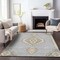 Homeroots 5' X 8' Gray Beige And Ivory Oriental Washable Indoor Outdoor Area Rug 598413 - alternate 5