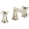 Brizo Levoir: Widespread Lavatory Faucet with Low Spout - Less Handles 1.5 GPM 65397LF-PNLHP - alternate 6