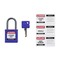 Brady Velocity Compact Lockout Padlocks Nylon 1in Shackle Clearance KD Purple CPPL-PRP-25AL-KD - alternate 4