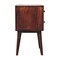 Homeroots 24" Brown Solid Wood Square Two Drawer Nightstand 651828 - alternate 8