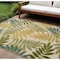 Homeroots 6' X 9' Green Yellow And Blue Palm Leaf Indoor Outdoor Area Rug 548072 - alternate 8