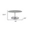 Homeroots 60" Gray and Silver Marble and Aluminum Pedestal Base Round Top Dining Table 572223 - alternate 8