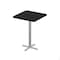 Correll Square Cafe Table, 30 in W, 30 in L, 42 in H, Particleboard Top, Black Granite SXB30S-07-98-09 - alternate 1