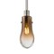 Besa Lighting Wish Stem Pendant, Amber/Clear, Satin Nickel Finish, 1x40W Incandescent 1TT-WISHAM-SN - alternate 1