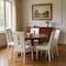 Homeroots Seven Piece White Dining Set with Six Chairs 366268 - alternate 5