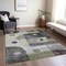 Homeroots 10' X 14' Artichoke Green Gray And Charcoal Geometric Washable Indoor Outdoor Area Rug 604395 - alternate 7