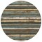 Homeroots 8' Brown Beige And Green Round Striped Washable Indoor Outdoor Area Rug 598886 - alternate 8