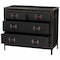 Baxton Studio Benton Vintage Black Canvas 4-Drawer Storage Cabinet 252-13914-ZORO - alternate 8