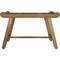 Homeroots Rectangular Teak Shower Bench With Handles In Natural Finish 376724 - alternate 1