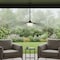 Homeroots 34" Black Aluminum Geometric Wavy LED Dimmable Outdoor Hanging Light 683460 - alternate 6