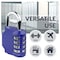 Newhouse Hardware 4-Digit Waterproof Combination Lock, Steel, Blue NHH-NUMLK-BLU - alternate 8