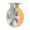 Vestil Polyurethane Rigid Caster 8 In. Diameter x 2 In. Width 1543 Lb. Capacity Orange/Silver CST-VE-8X2PUA-R - alternate 4