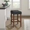 Alaterre Furniture Madison Backless Counter Height Stool True Walnut Finish with Black PU AVMA2170 - alternate 12